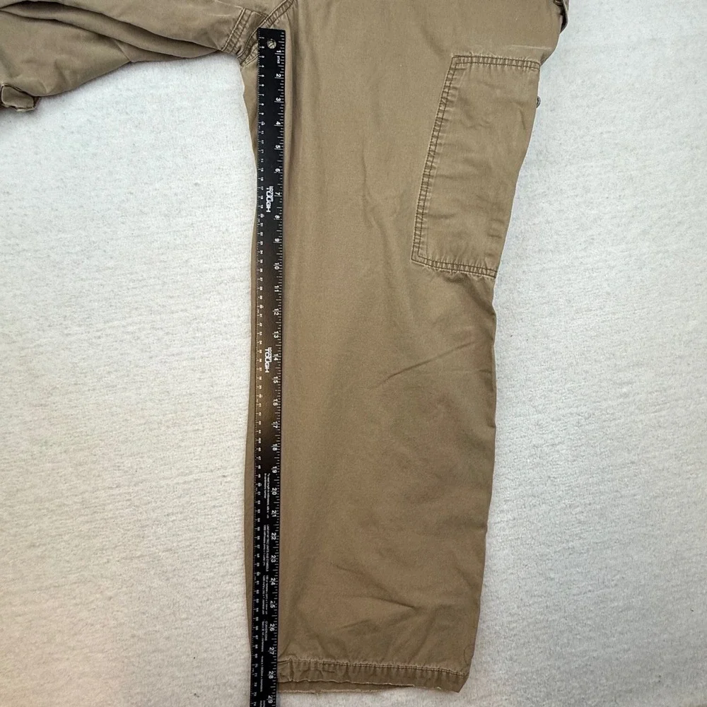 American Eagle Mens Cargo Pants 36x30 Khaki Brown Cotton Utility Gorpcore Y2K‎